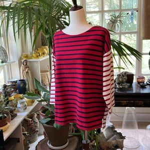 J Crew Striped Breton Top M